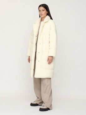 moncler bagaud faux fur coat