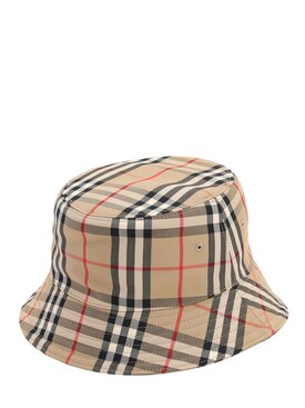 burberry check hat