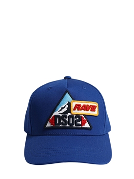 Logo patch gabardine baseball hat 