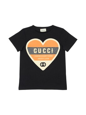 gucci shirt with heart logo