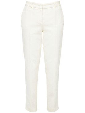 sateen roma rise straight leg jeans