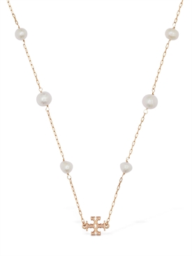Tory Burch - Kira pearl double wrap necklace - White | Luisaviaroma