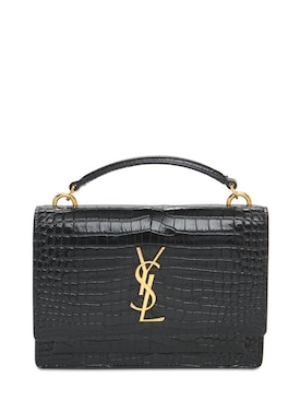 saint laurent sunset crocodile bolsa