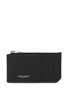 saint laurent card holder zip