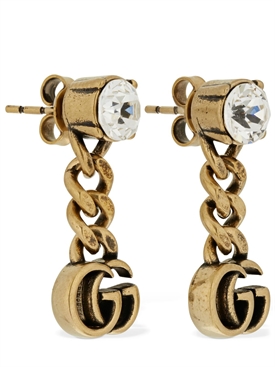Gucci - Gg marmont drop earrings w 