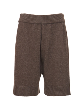 Juno wool blend knit lounge shorts 