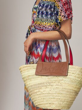 louboutin straw bag