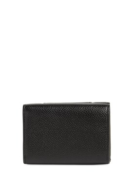 Balenciaga - Hourglass smooth leather mini wallet - Black 