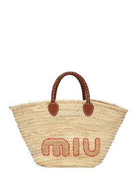 miu miu straw bag