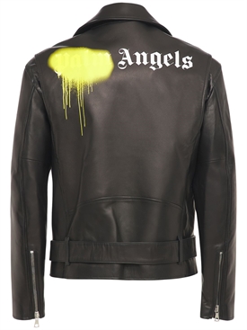 palm angels leather jacket