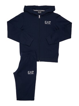 ea7 tracksuit junior grey