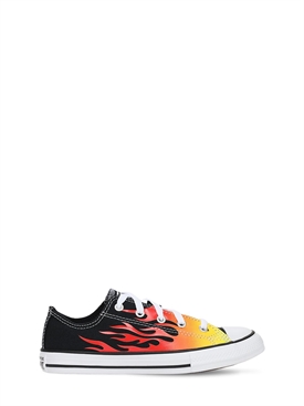 flame chuck taylors