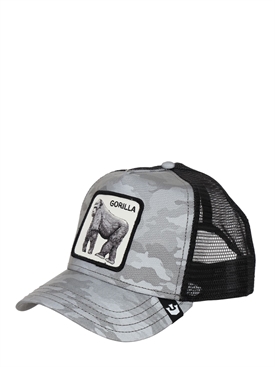 Gorilla patch reflective trucker cap 
