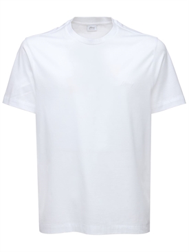 Brioni - Logo embroidery cotton jersey 