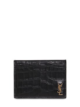 ysl crocodile card case