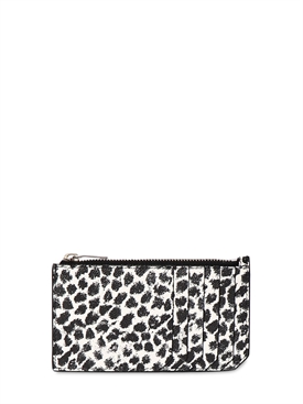saint laurent leopard wallet
