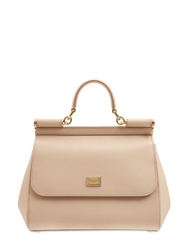 Sicily Donna | Borsa Sicily Media In Pelle Di Vitello Dauphine Con Foulard  Dolce \u0026 Gabbana ⋆ lorenzo Ciompi