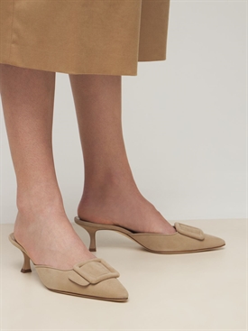 Manolo Blahnik - 50mm maysale suede 