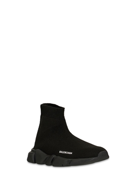 Balenciaga - Speed tech knit slip-on sneakers - Black | Luisaviaroma