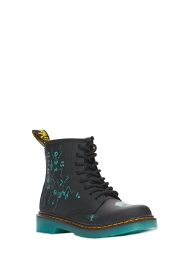 Dr.martens - Botas de piel sintética estampadas - Negro | Luisaviaroma