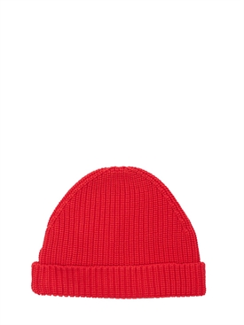 off white red beanie