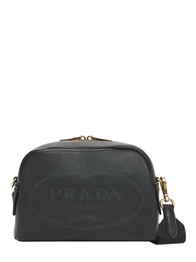 prada logo messenger bag