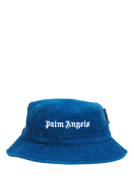 Palm Angels - Logo corduroy bucket hat 