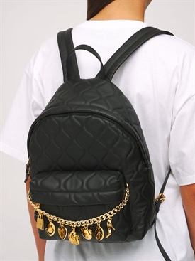 moschino leder rucksack