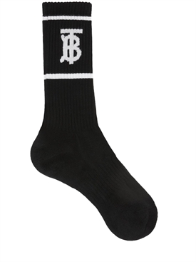 burberry logo socks