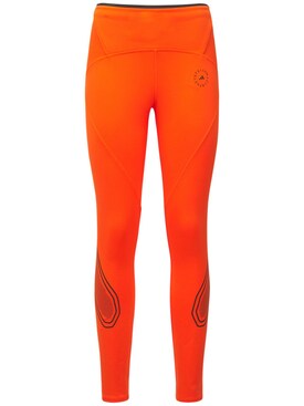 adidas stella mccartney orange leggings