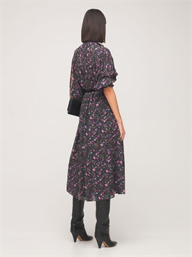 Maelys printed cotton midi dress 