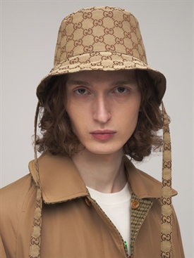 reversible hat in gg canvas and nylon