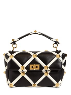 valentino white stud bag