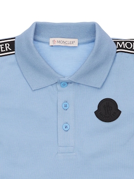 sky blue moncler polo