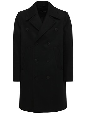 long black fitted coat