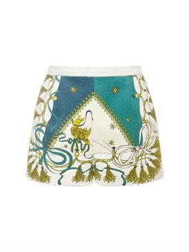 Emilio Pucci - Shorts in velluto di cotone stampato - Multicolore |  Luisaviaroma