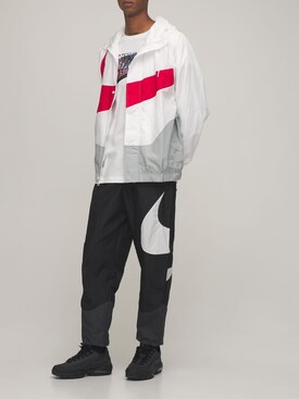 swoosh woven jacket