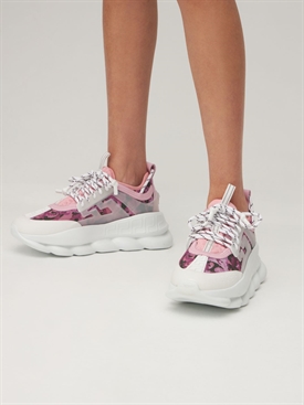 Versace - 60mm chain reaction mesh sneakers - | Luisaviaroma