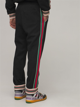 Gucci - Pantalones jogging de jersey gg - Negro | Luisaviaroma