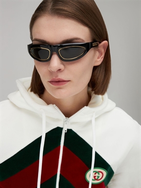 Gucci - Aria cat-eye sunglasses - Black 