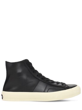 tom ford leather high top sneakers