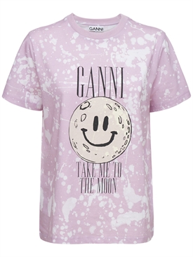 GANNI - The moon organic cotton t-shirt 