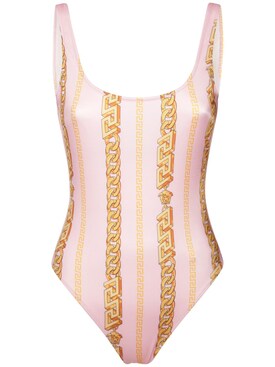 versace bathing suit pink