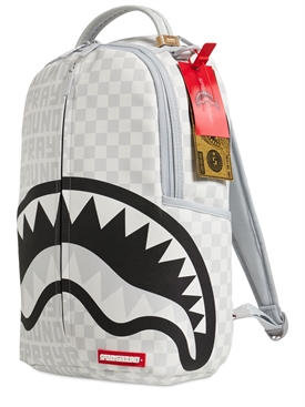 sprayground white backpack