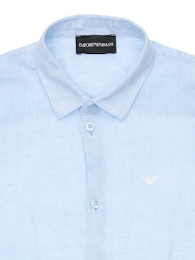 armani light blue shirt