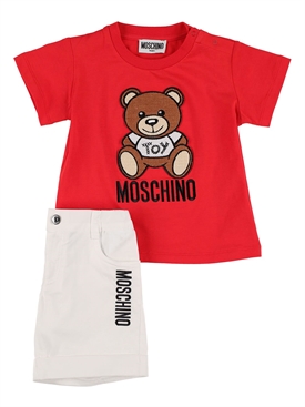 Moschino - Toy logo cotton jersey t 