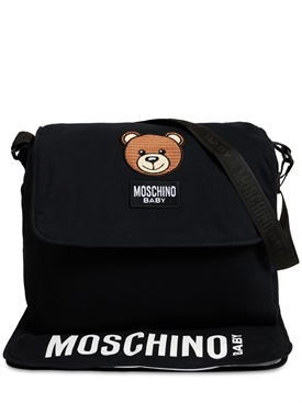 black moschino changing bag