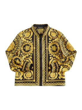 yellow and black versace shirt