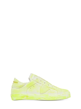 PHILIPPE MODEL - Sneakers slip-on paris in tela - Giallo Fluo | Luisaviaroma