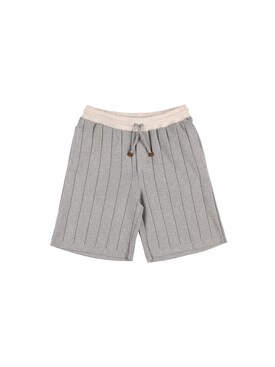 grey cotton shorts